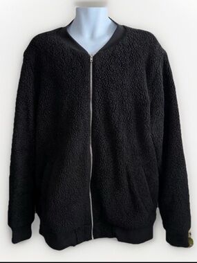 Jackson Black Faux Fur Bomber Jacket